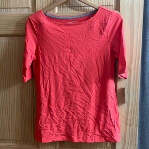 NWT Small coral Nautica basic tee
